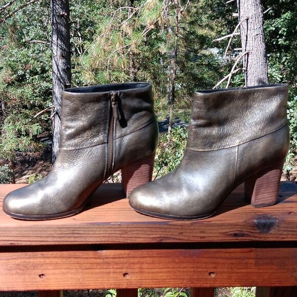 Cole Haan Black Brush Off Metallic Cassidy Bootie - Picture 4 of 16